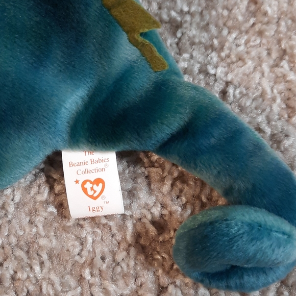 New TY Iggy Beanie Baby with tag! 5th variation - Picture 3 of 4